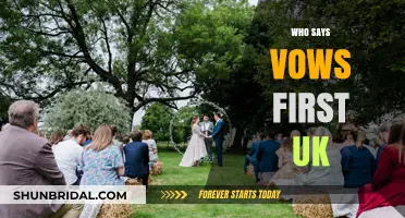Who Recites Vows First in a UK Wedding Ceremony?
