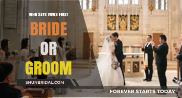 Who Speaks First: Bride or Groom in Wedding Vows?