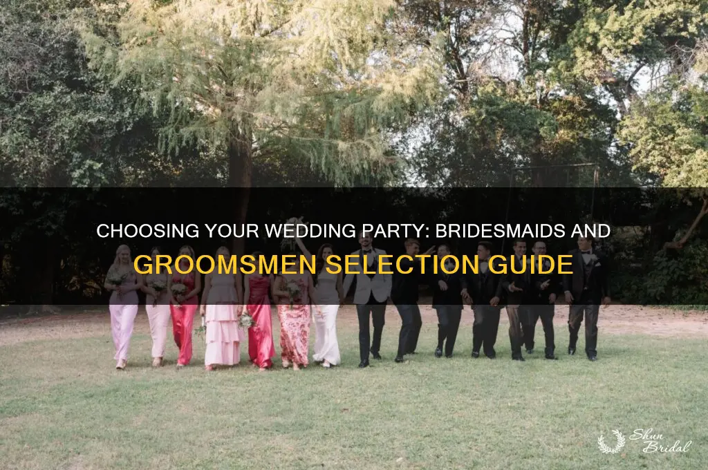 who should be bridesmaids and groomsmen