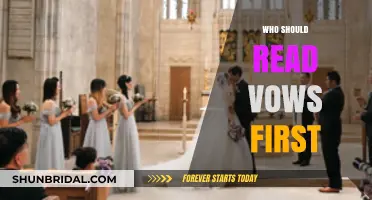 Who Should Read Vows First: Bride or Groom? A Guide