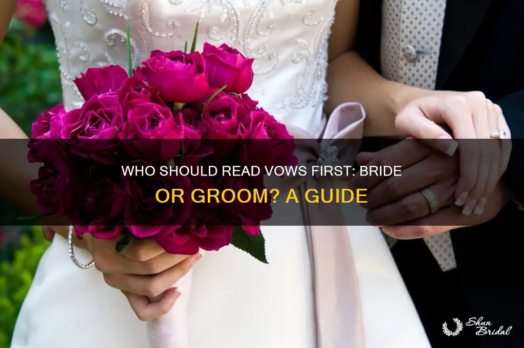 who should read vows first
