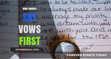 Who Should Say Vows First: Bride, Groom, or Together?