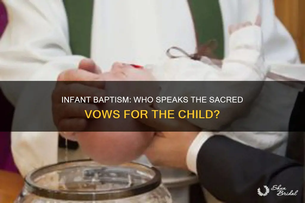 who takes baptismal vows for infant