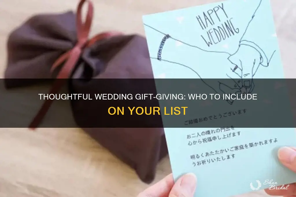 who to get gifts for wedding