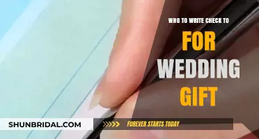 Who to Write the Check to for a Wedding Gift: A Guide