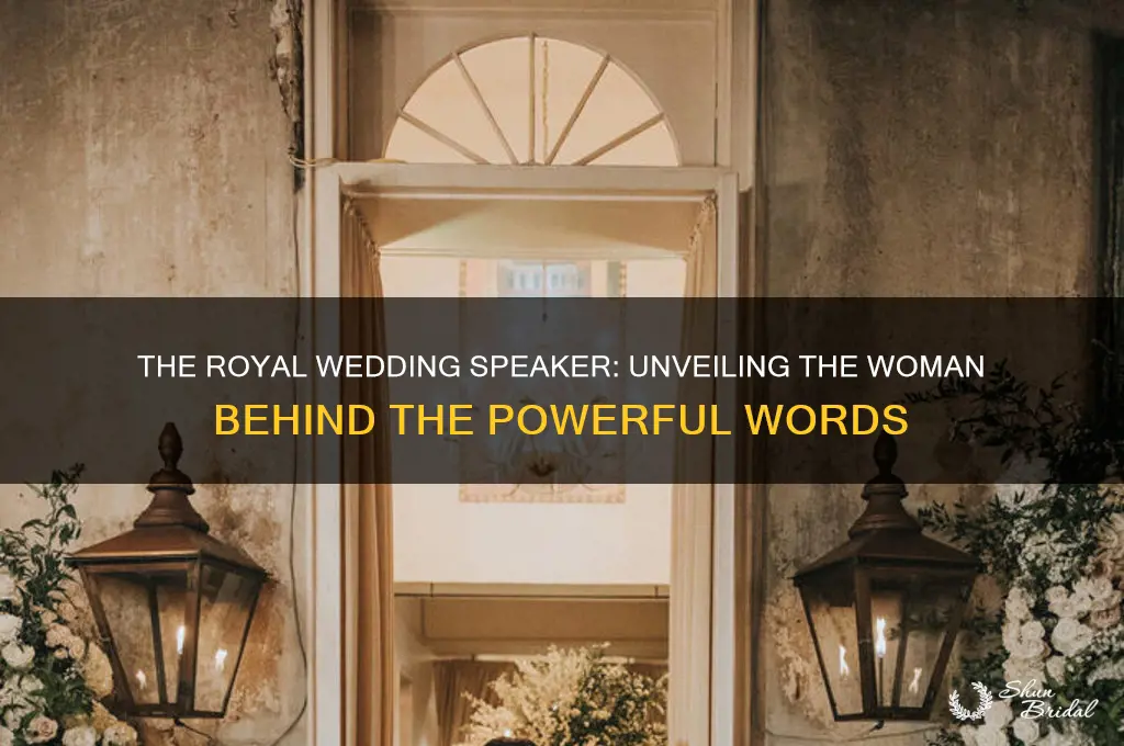 who us the woman spoke at the royal wedding