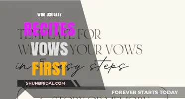 Who Recites Vows First: Bride or Groom? Wedding Tradition Explained