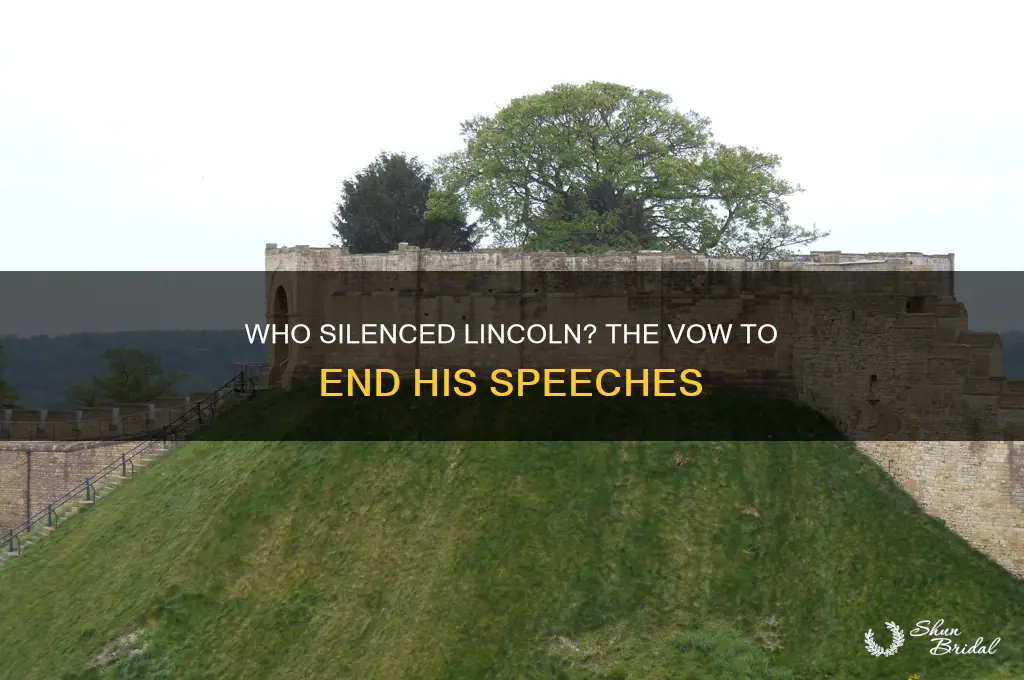 who vowed lincoln would never give another speach
