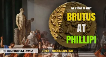 Octavius' Bold Vow: Meeting Brutus at Philippi in Battle