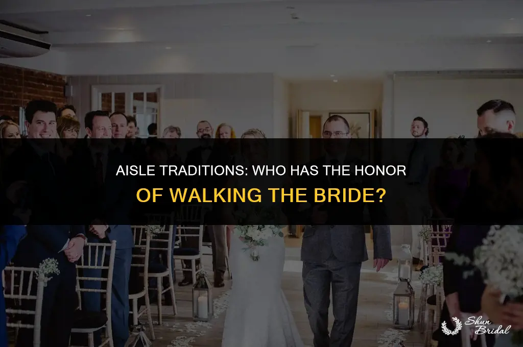 who walks the bride down the aisle