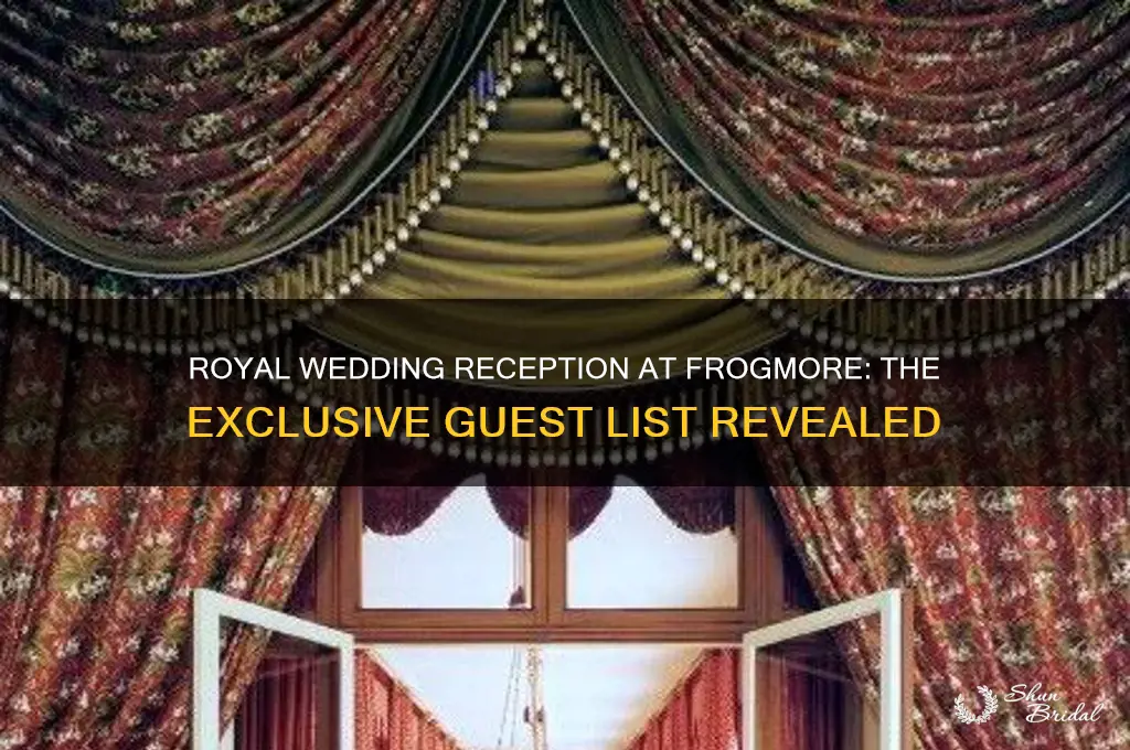 who was at the royal wedding reception at frogmore