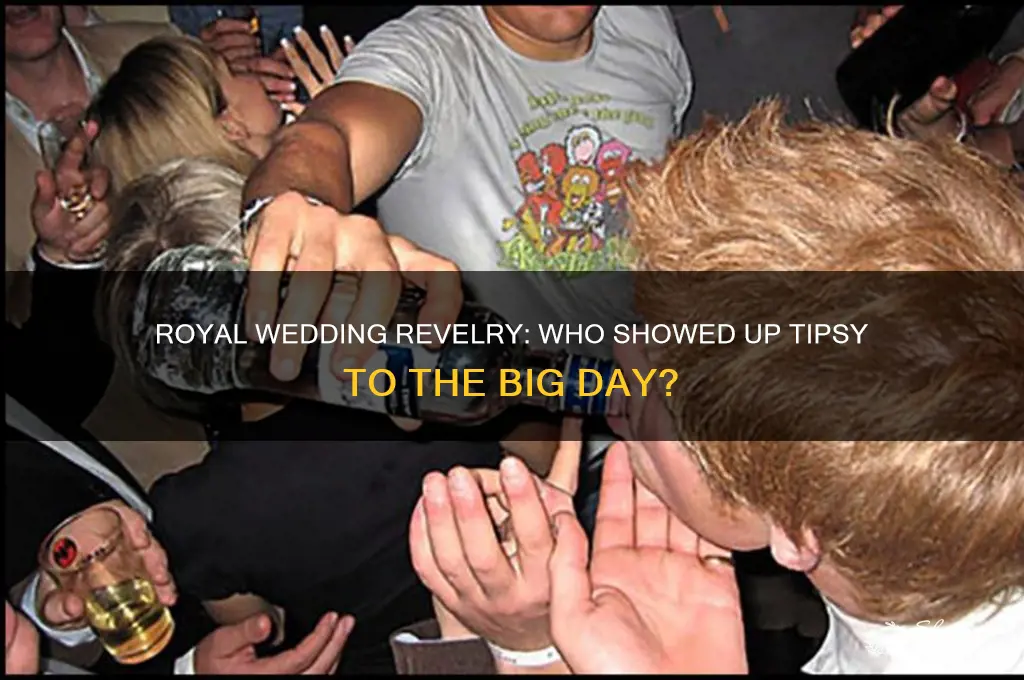 who was drunk at the royal wedding
