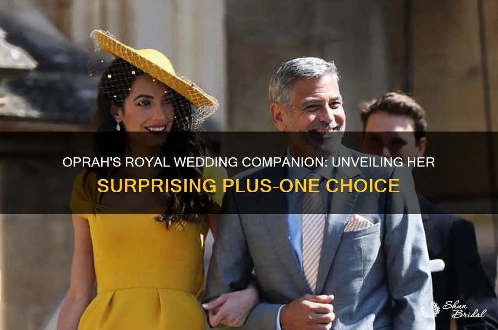 who was ophra with at the royal wedding