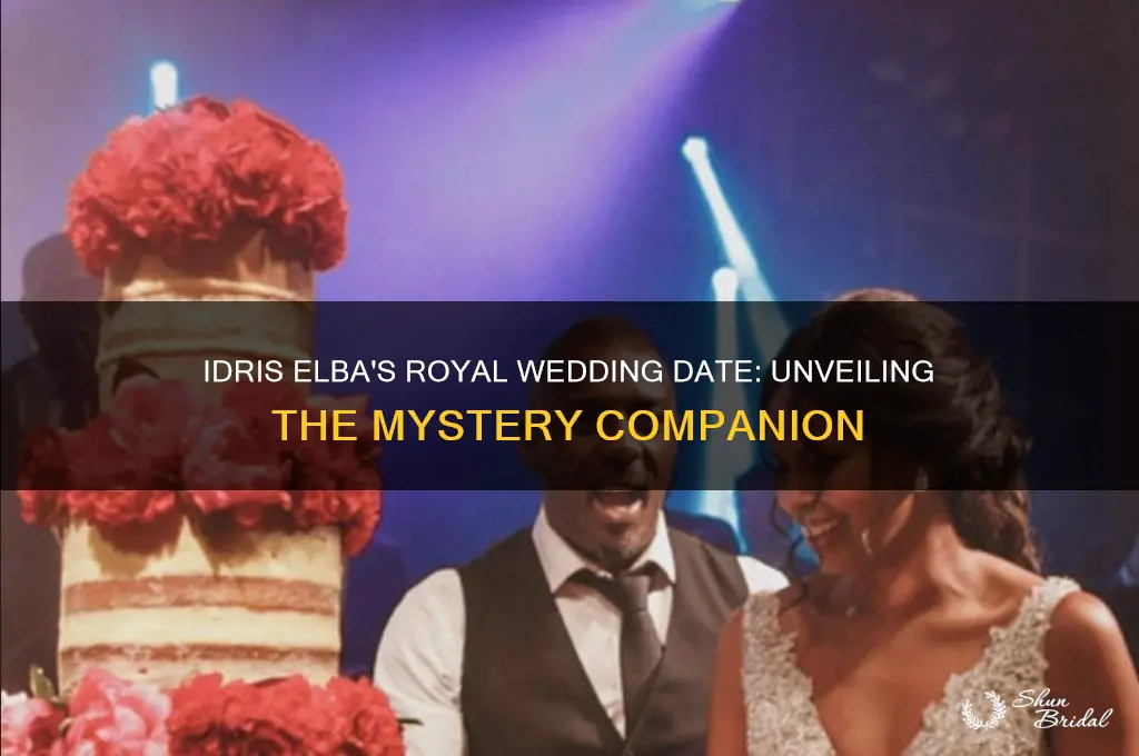 who was tbat idris was with at the royal wedding