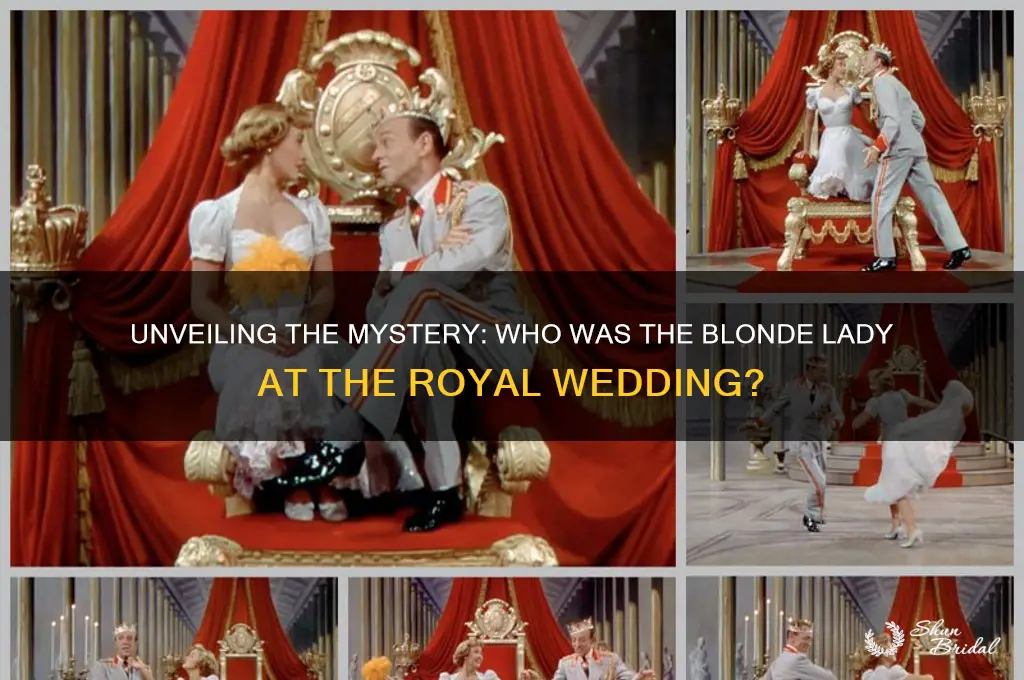 who was the blonde lady at the royal wedding