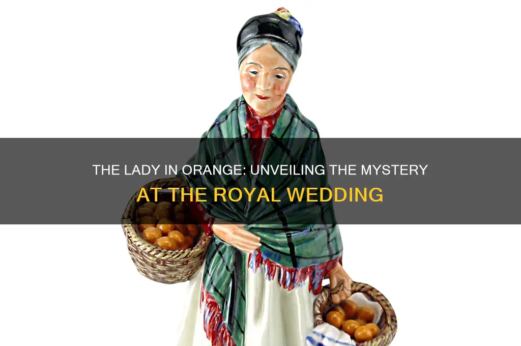 who was the lady in orange at royal wedding