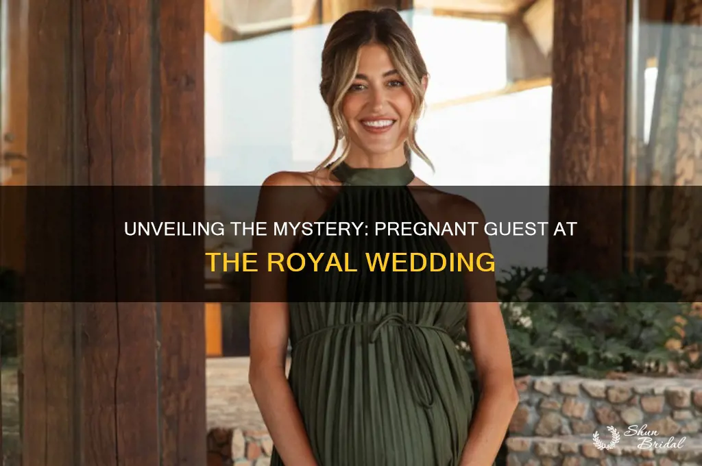 who was the pregnaant woman at the royal wedding