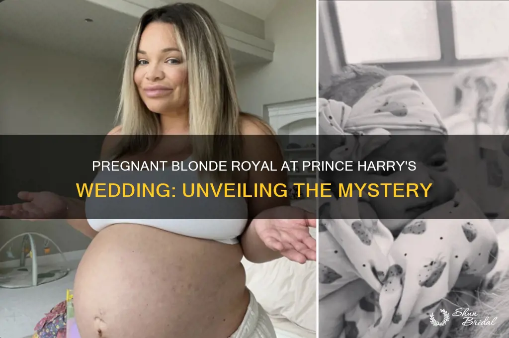who was the pregnant blonde royal at prince harry wedding
