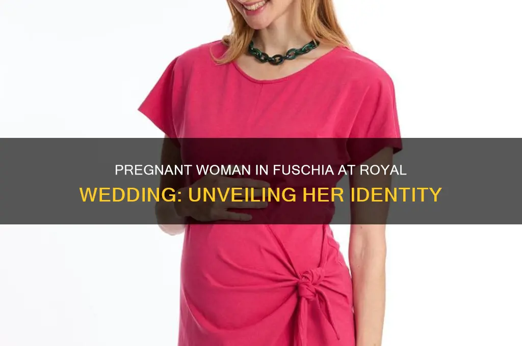 who was the pregnant women in fuscia at royal wedding
