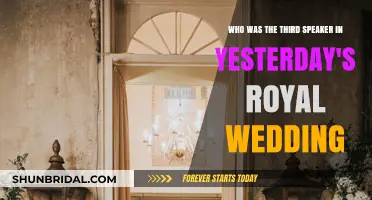 Unveiling the Mystery: Third Speaker at Yesterday's Royal Wedding