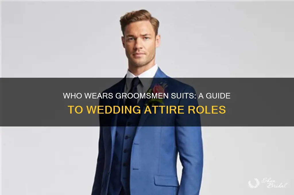 who wears groomsmen suits
