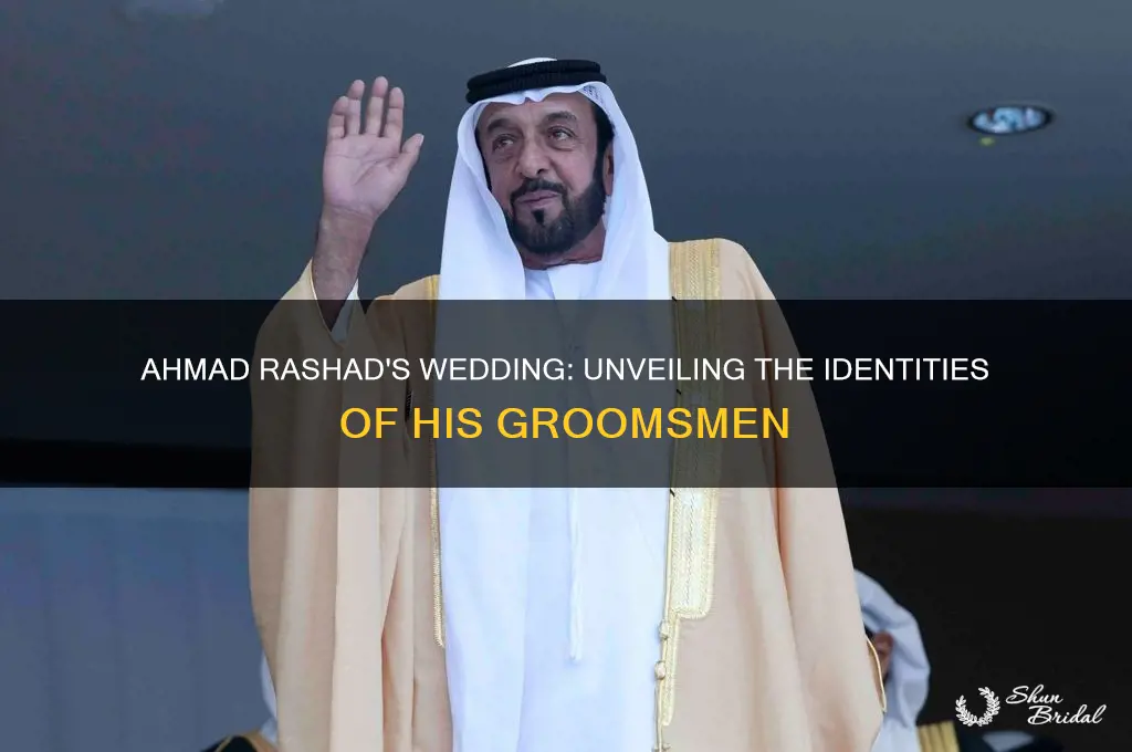 who were ahmad rashad groomsmen