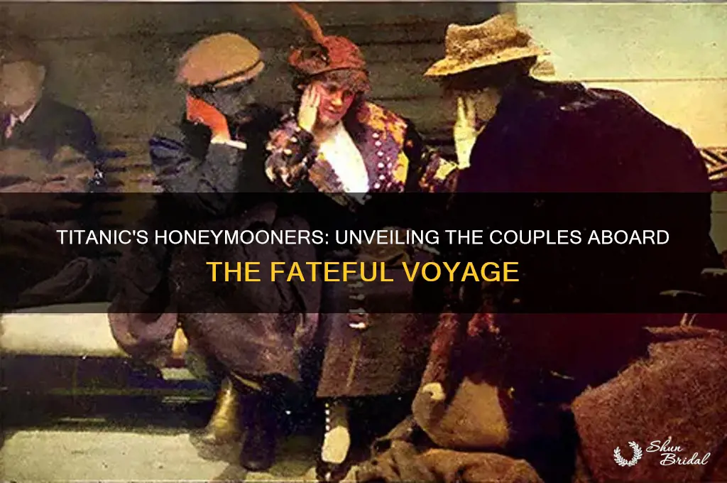 who were the honeymoon couples aboard the titanic
