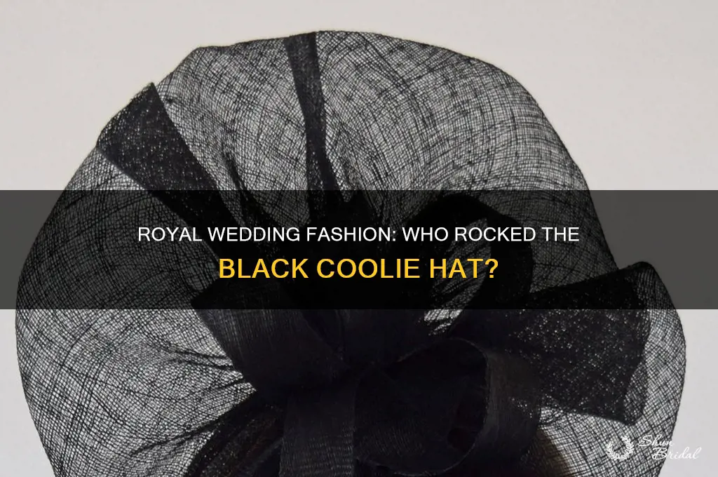 who wore black coolie hat royal wedding