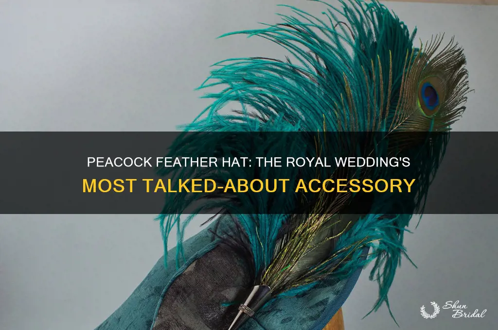 who wore hat with peacock feathers at royal wedding