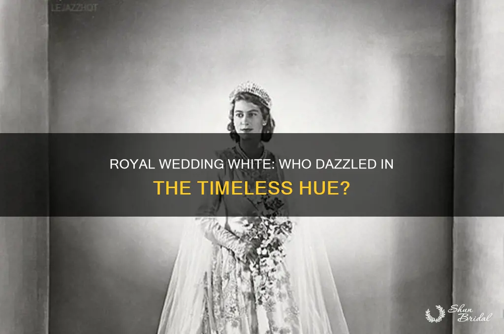 who wore white at royal wedding