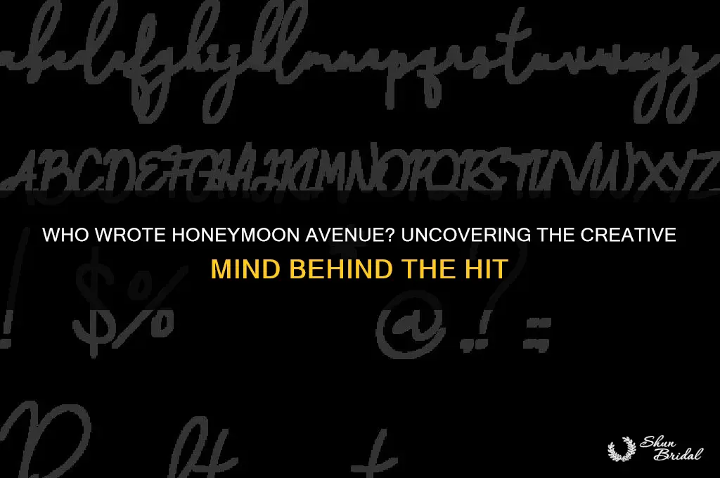 who wrote honeymoon avenue