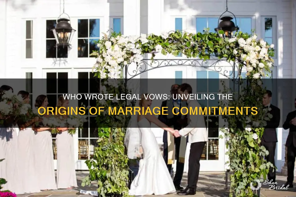 who wrote legal vows