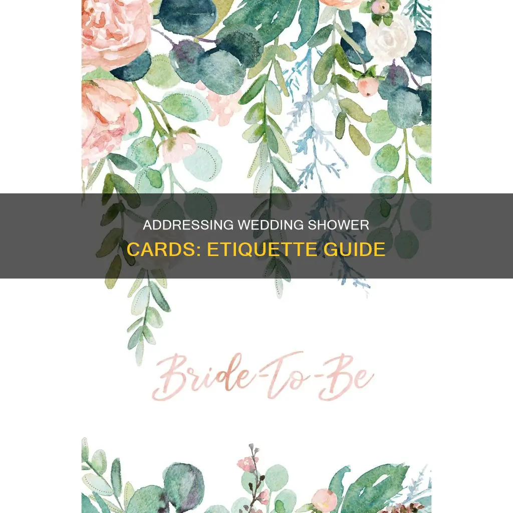 who.to address a wedding shower card to
