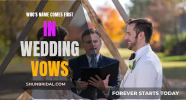 Customizing Wedding Vows: Who's Name to Say First