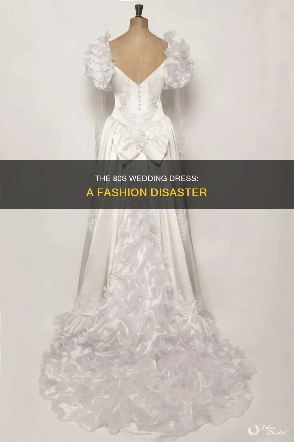 why 80s wedding dresses were so bad