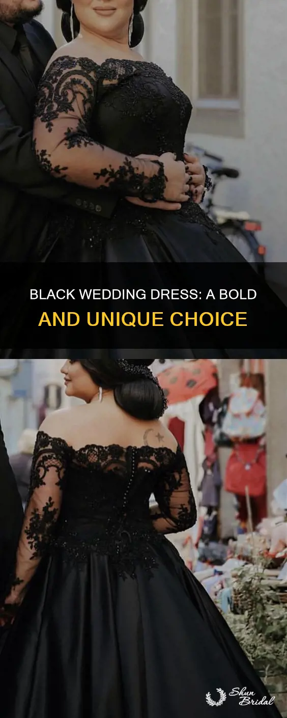 why a black wedding dress