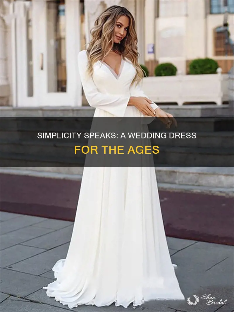 why a simple wedding dress