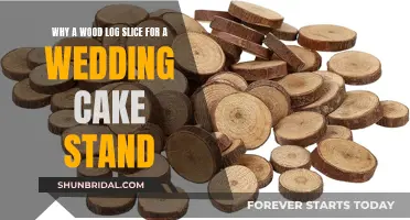 Wood Log Slice: A Rustic Wedding Cake Stand