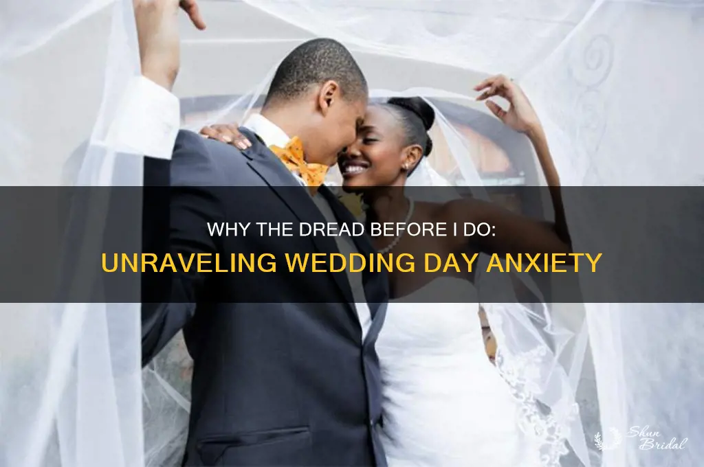 why am I dreading my wedding day