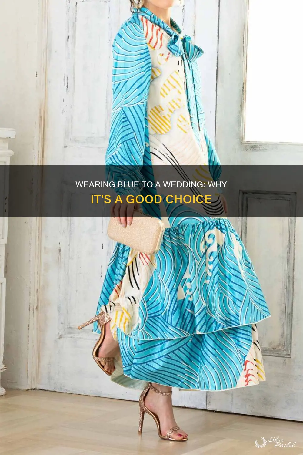 why and blue dress to a wedding
