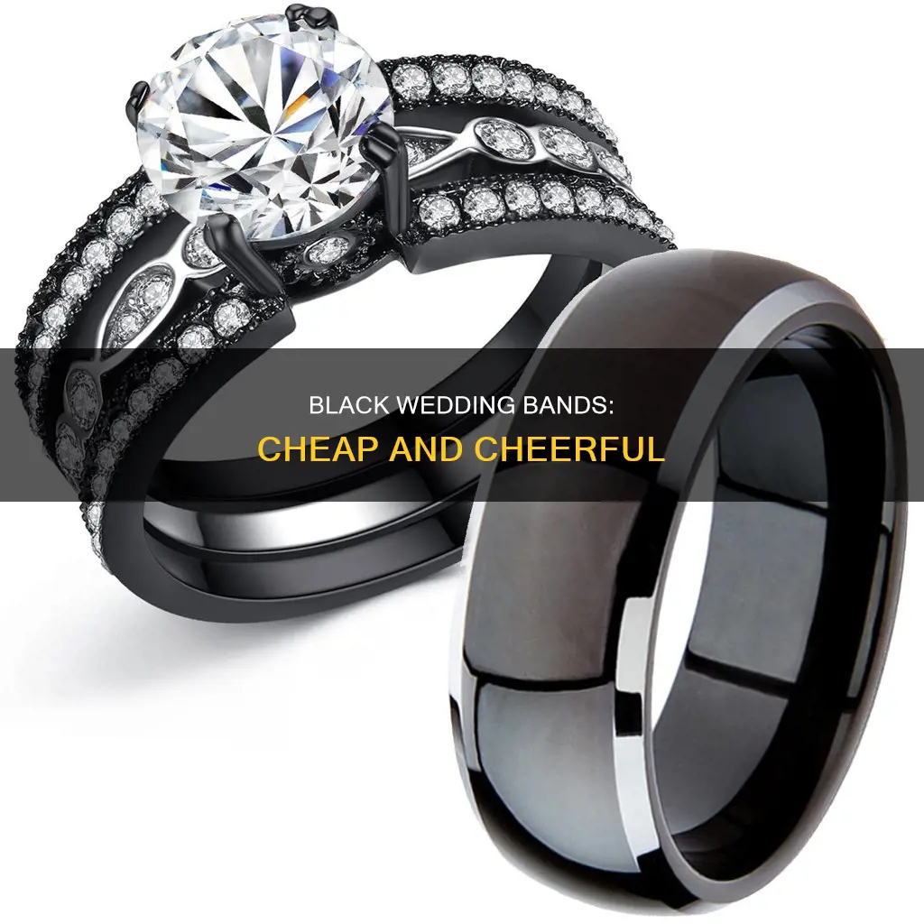 why are black wedding bands so cheap