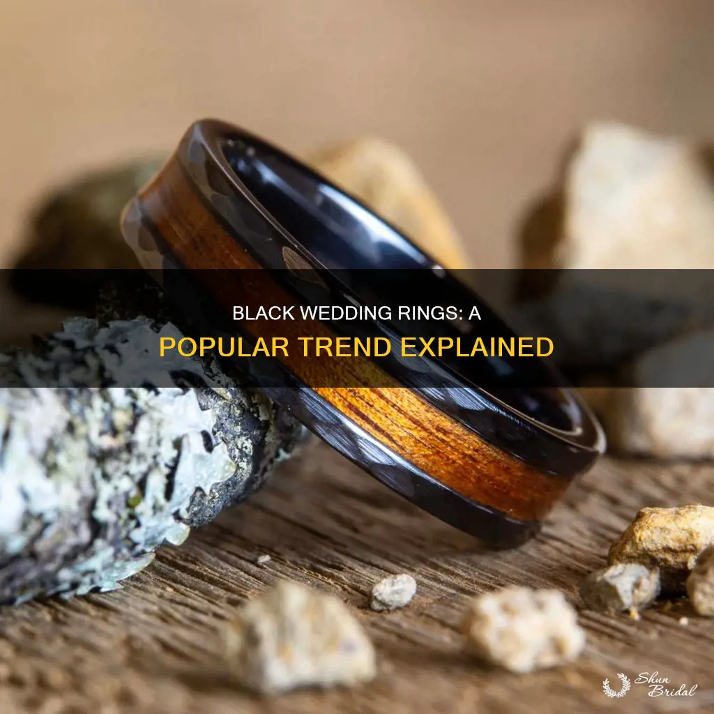 why are black wedding rings popular