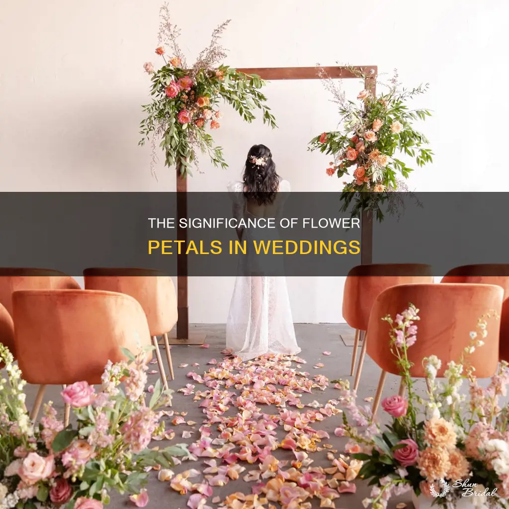 why are flower petals used in weddings