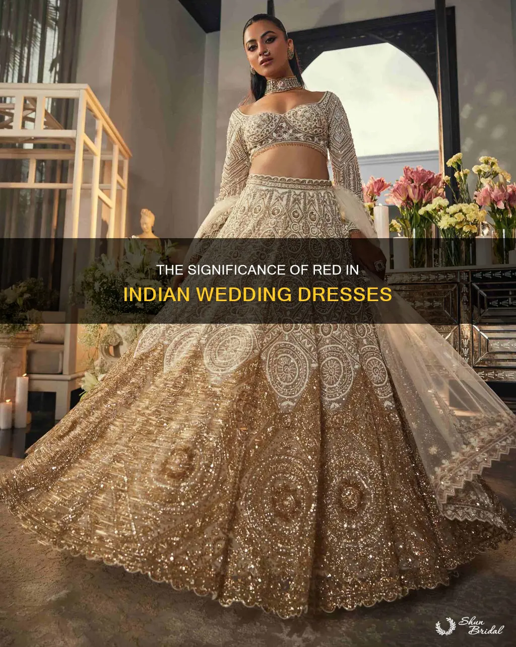 why are indian wedding dresses red