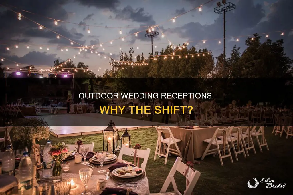 why are more people having wedding receptions outside
