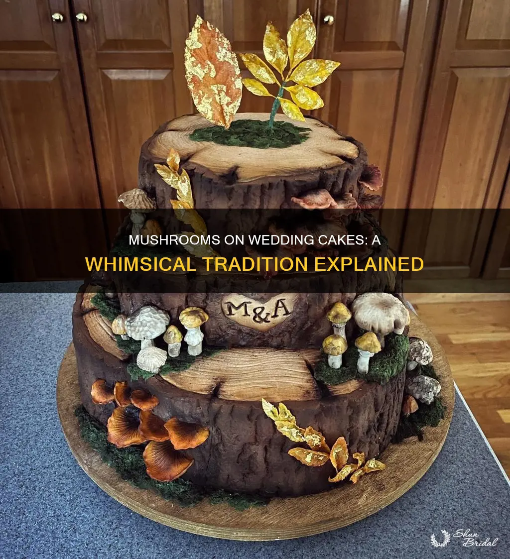 why are mushrooms on a wedding cake