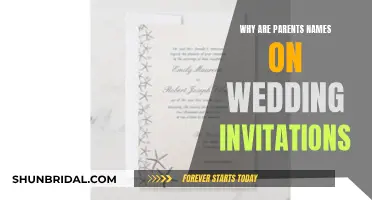 Tradition Explained: Parents' Names on Wedding Invitations