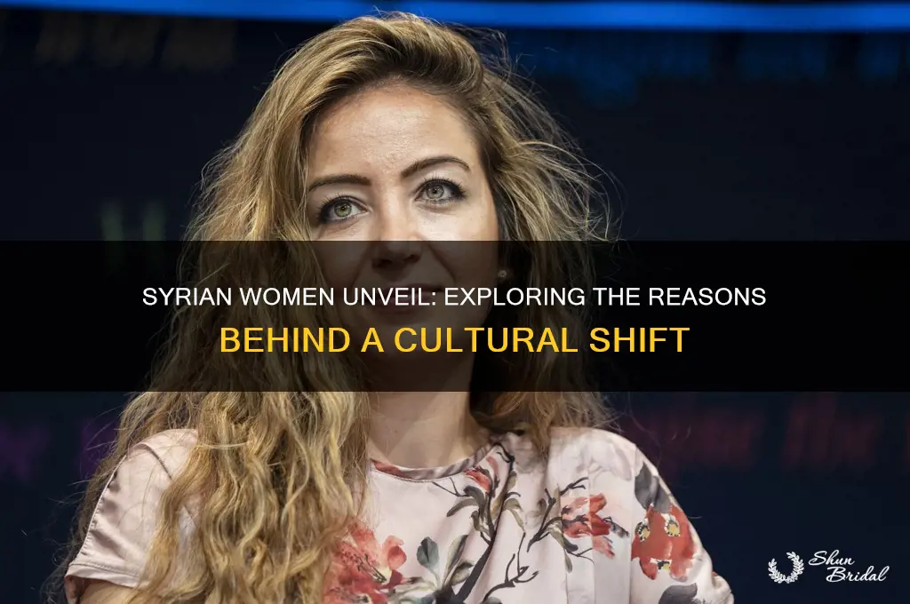 why are syrian women taking of their veils