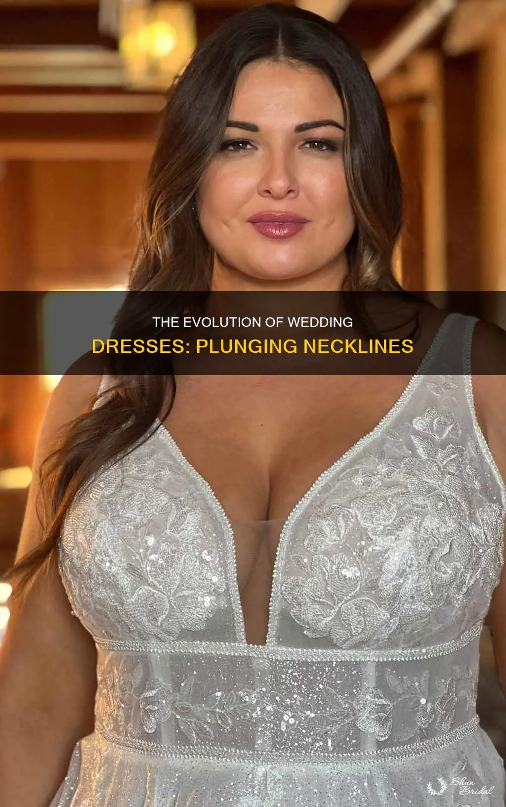 why are wedding dresses so low cut