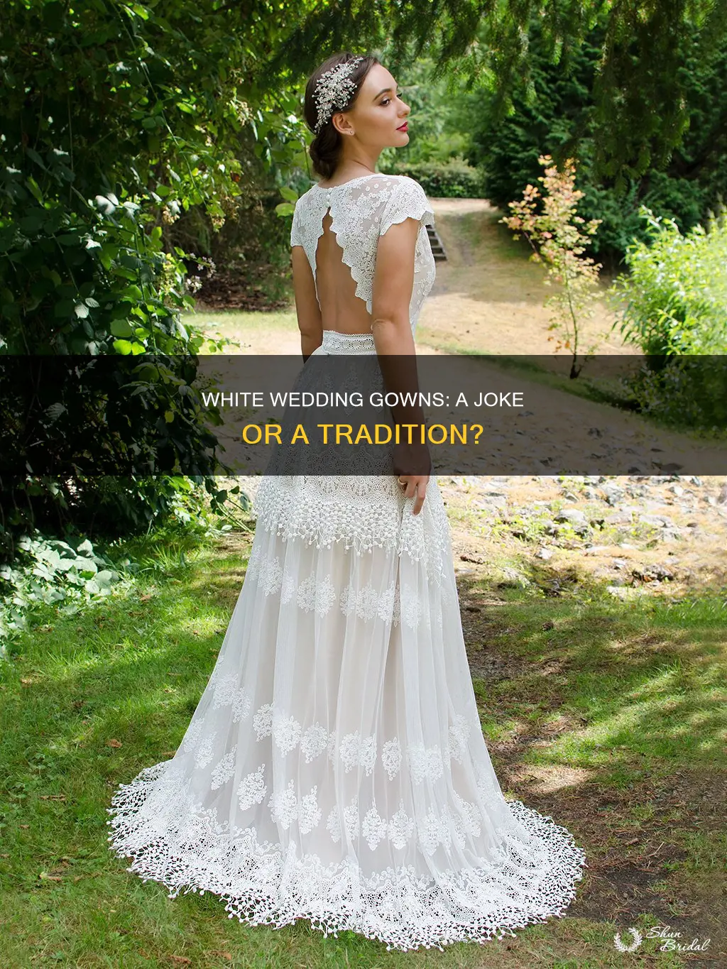 why are wedding dresses white joke